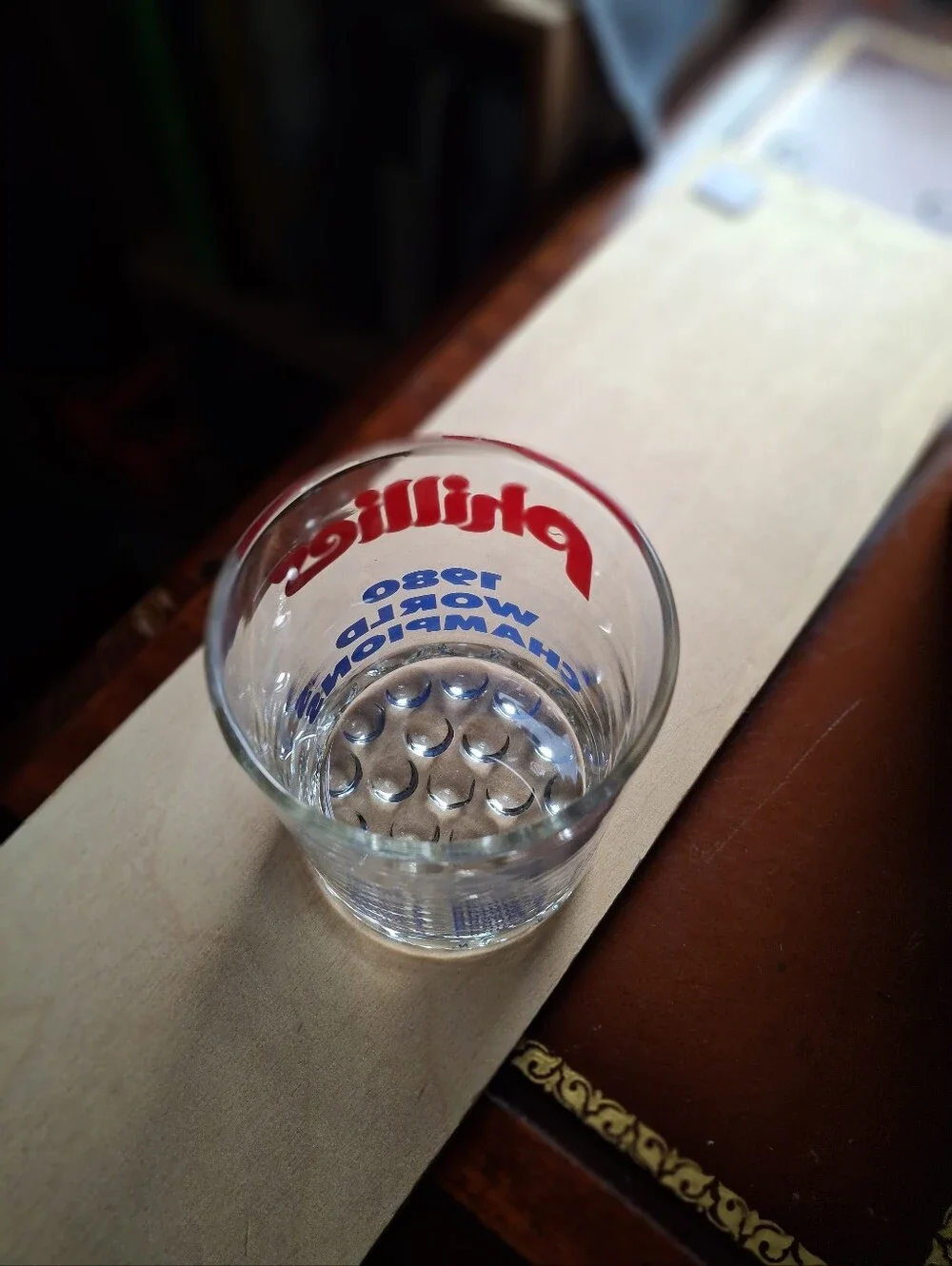 Philadelphia Phillies 1980 World Champion Collectible Rocks Glass